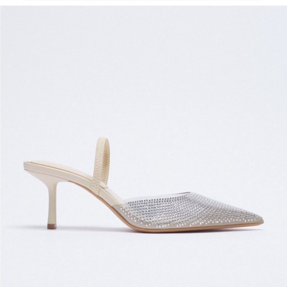 Zara shimmery slingback heels - Picture 1 of 9